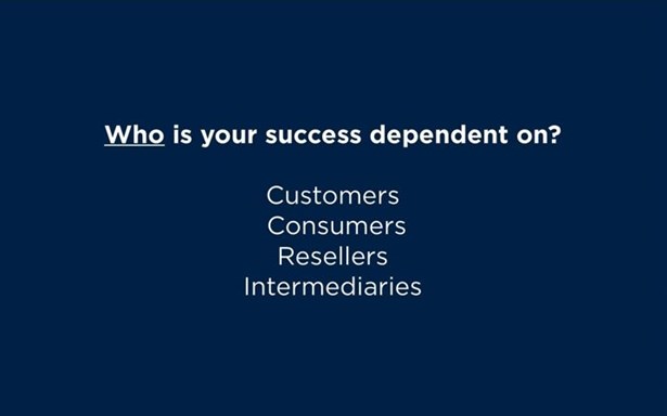 Who does your success depend on